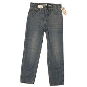 NWT Boy’s OshKosh B'gosh Straight Leg Blue Jeans. Light Wash Snap Zip Fly Sz. 7R